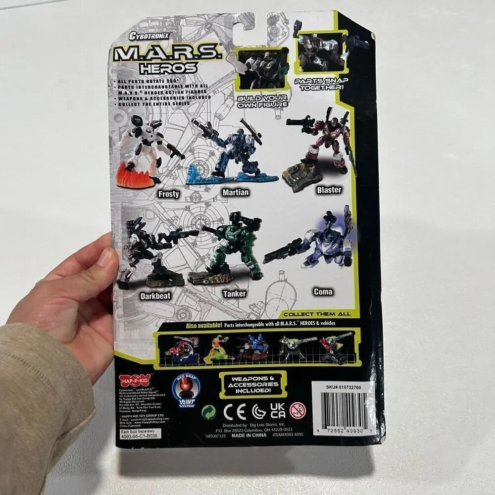 Cybertronix M.A.R.S. Heroes Create & Build Action Figures 35-Piece Set NEW (Dama